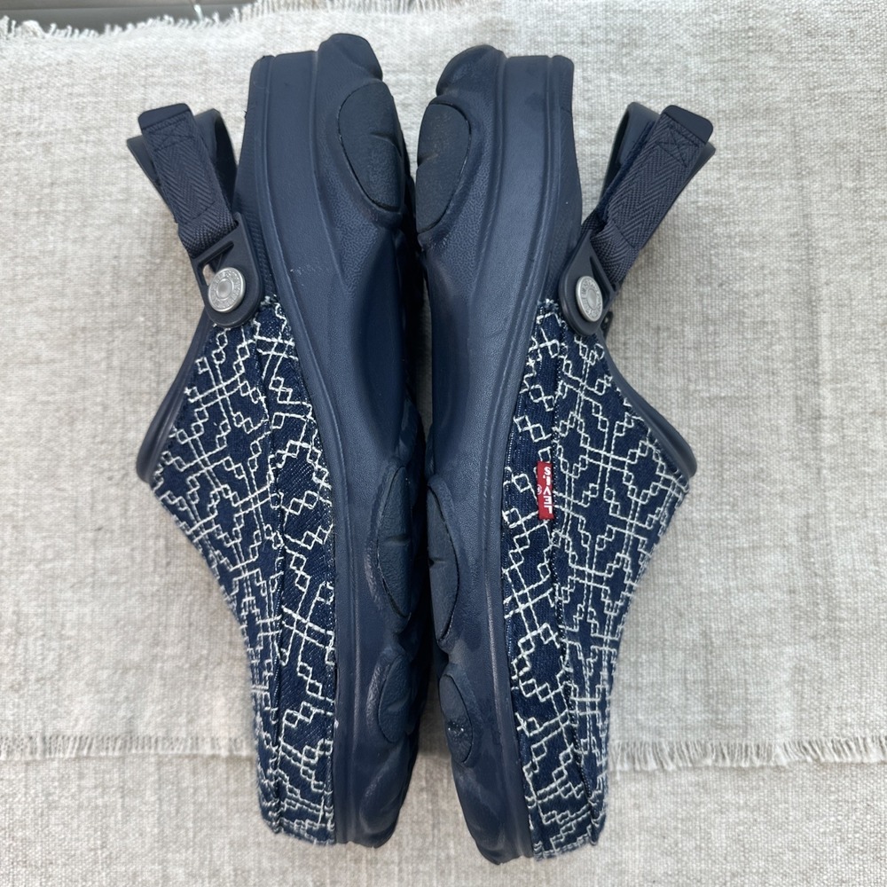 Levi's x Crocs All Terrain Clog M12 Dark Wash Denim Sashiko 208917-410 - Picture 4 of 8